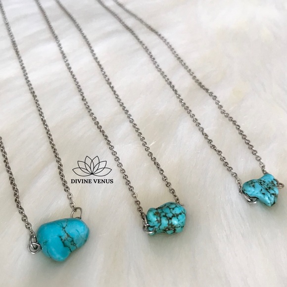 DIVINE VENUS Jewelry - Genuine Turquoise Dainty Choker